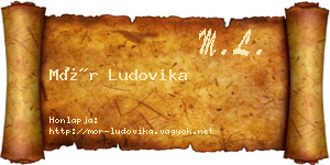 Mór Ludovika névjegykártya